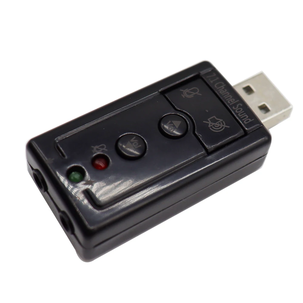 7.1 USB Stereo Audio Adapter Mini External Sound Card for Windows XP/2000/Vista/7 USB Audio Adapter for PC and Laptop
