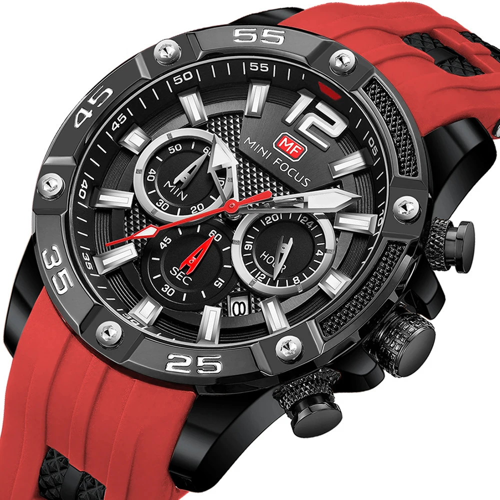 Luxury Top Brand Watch For Men Chronograph Sport Watches Casual Waterproof Quartz Wristwatch Multifunctional Luminous Male Clock