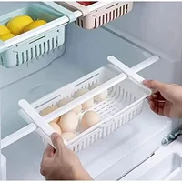 Multi Functional Refrigerator Storage Basket, Retractable Refrigerator Partition Storage Rack, Kitchen Drain 5
