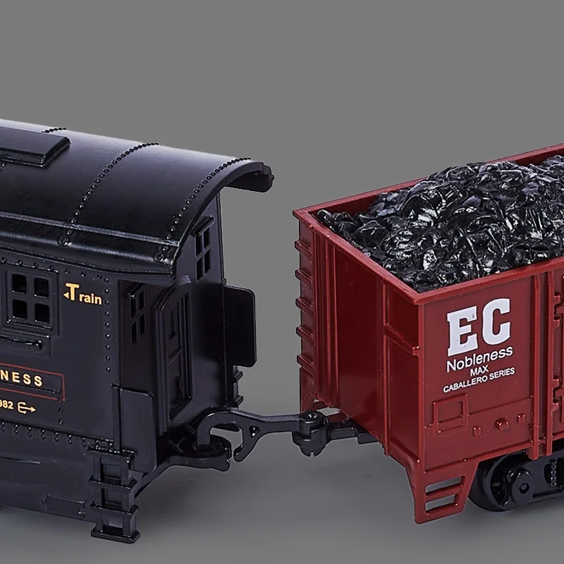 Children's Simulation Iectric Trains Toy Set Model Track Railway Toys Battery Drive Retro Classic Electric Train Educational Toy