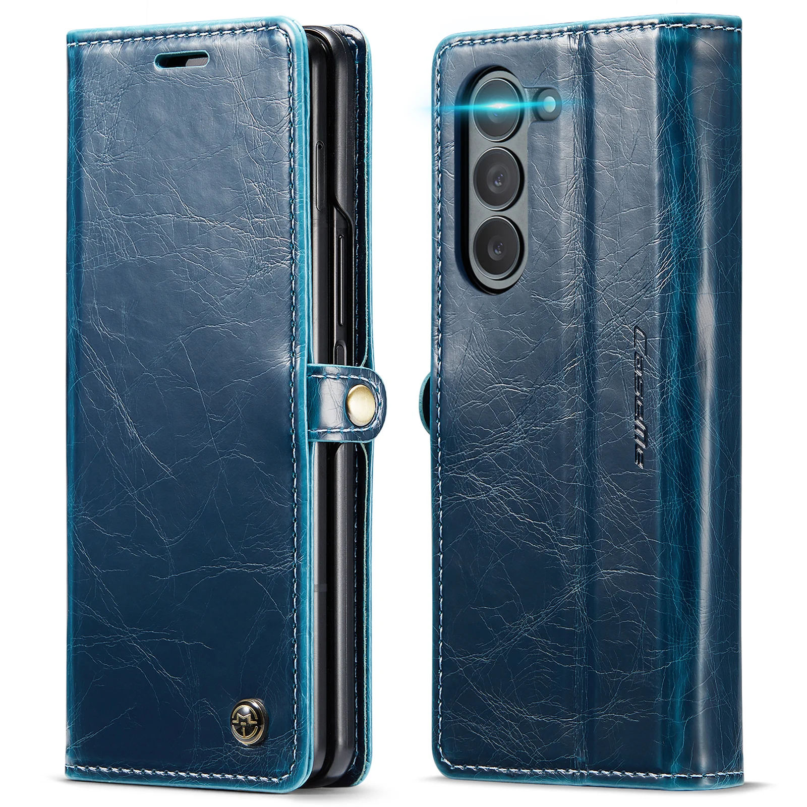 

Защитный чехол для samsung z fold5, кожаный чехол для Samsung Galaxy Z, Складной футляр с 5 звездами, функциональный чехол-кошелек с отделением для карт