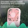 Compact Mini Fan Rechargeable Stand Small Pocket Fan with Three Wind Speeds Powerful Range Long-lasting Fan 5
