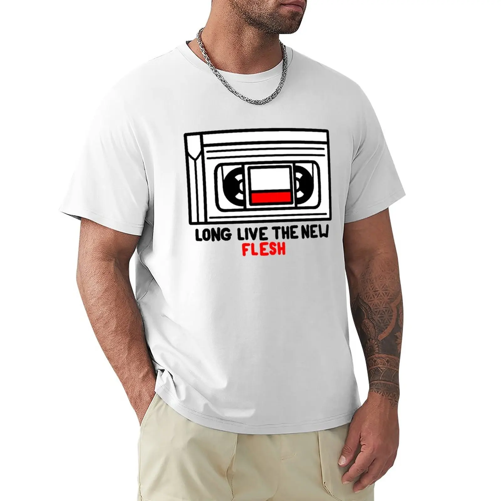 

LONG LIVE THE NEW FLESH T-Shirt anime anime clothes mens champion t shirts