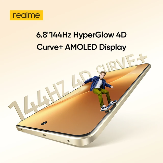 [Première mondiale] realme 15 Pro 5G Smartphone avec puce Snapdragon 7 Gen 4 Triple caméra 50MP Écran 68 pouces 144Hz HyperGlow 4D Curve+ AMOLED Batterie 7000mAh Charge 80W Vidéo 4K 60FPS NFC 5
