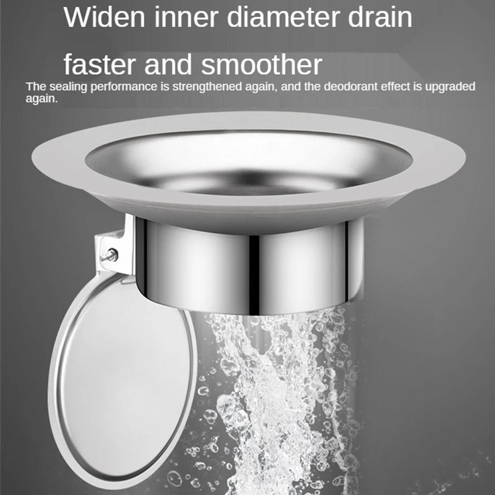 Stainless Steel Squatting Pan Antismell Plug Squat Toilet Deodorize