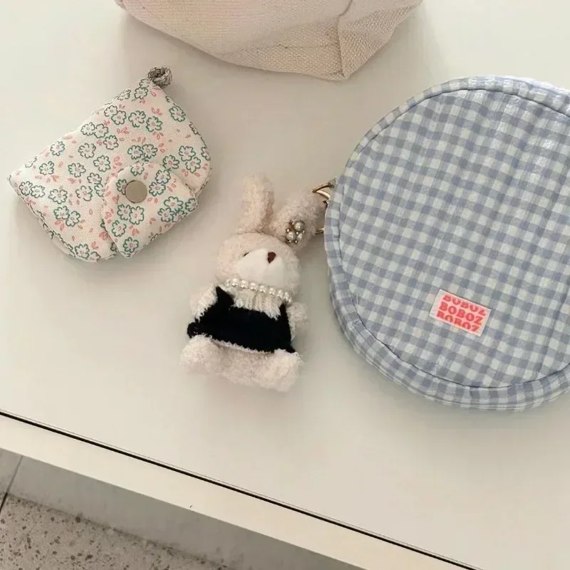 Cute Student Coin Purse Card Simplicity Floral Korean Fashion Wallet Card Holder for Girls Portable Cute Small Storage Bag 1 Pc coin purse coin wallet storage bag