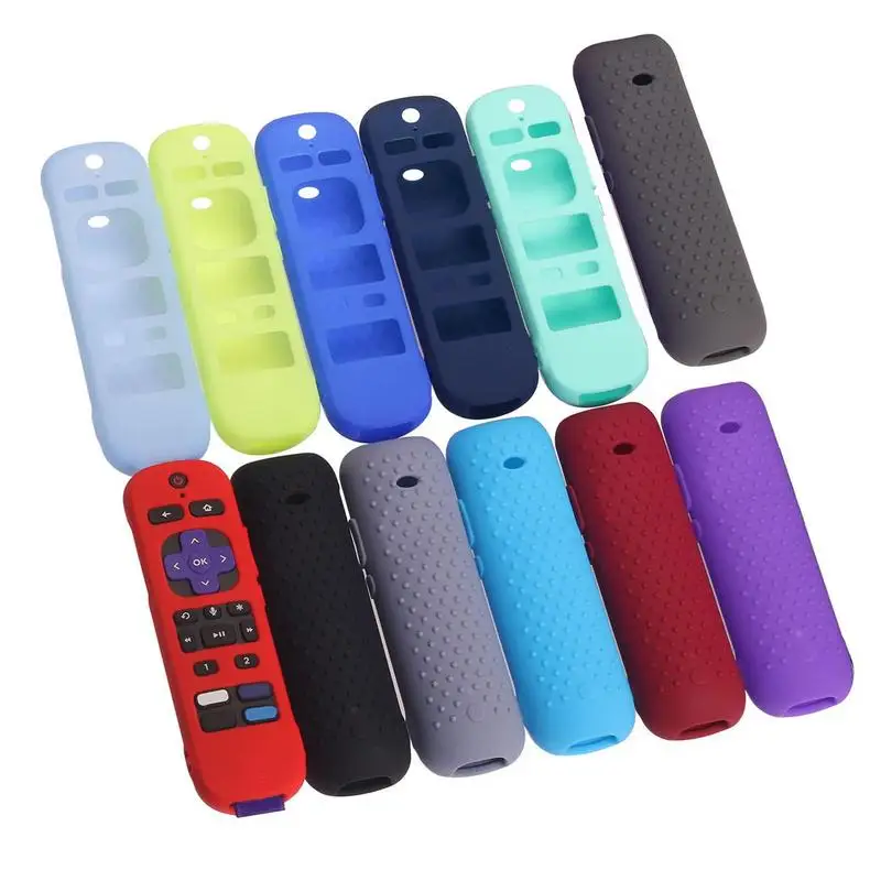 Silicone Remote Control Protective Case Cover forRoku Voice Remote Pro RokuUltra 4K RokuStreaming Stick Cover