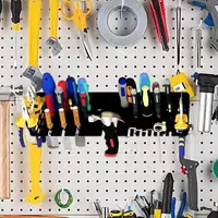 Screwdriver Storage Rack Heavy Duty Metal Multi-functional Tool Organizer Storage Shelf 40cm/15.75 Inch Hand Tool Organizer 2