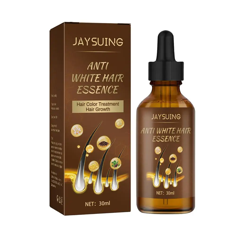 Reverse Grey Hair Treatmnt Serum Anti Hair Loss Spray Men Women Hair Care Black Hair Spray Essence For Healthy Hair