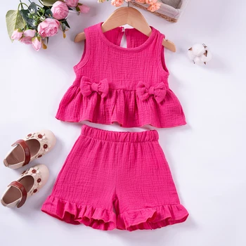 Toddler Muslin Bow Set 1