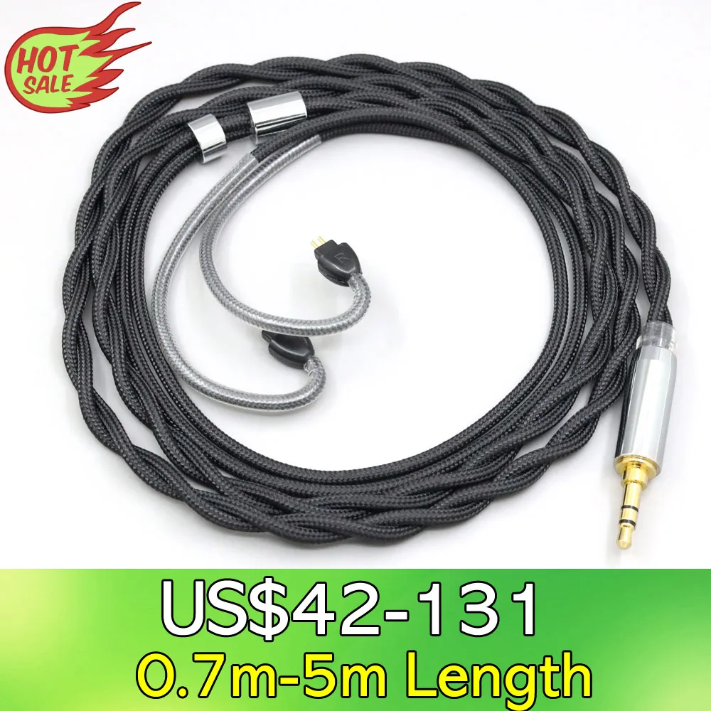 LN008298 Nylon 99% Pure Silver Palladium Graphene Gold Shield Cable For HiFiMan RE2000 Topology Diaphragm Dynamic Driver