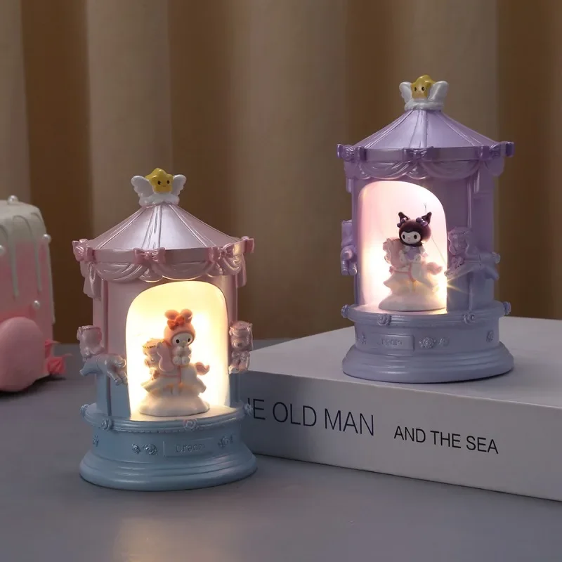 

Anime Kawaii Sanrio Kuromi My Melody Cartoon Night Light Pendant Accessories Children Student Young Girl Princess Birthday Gift