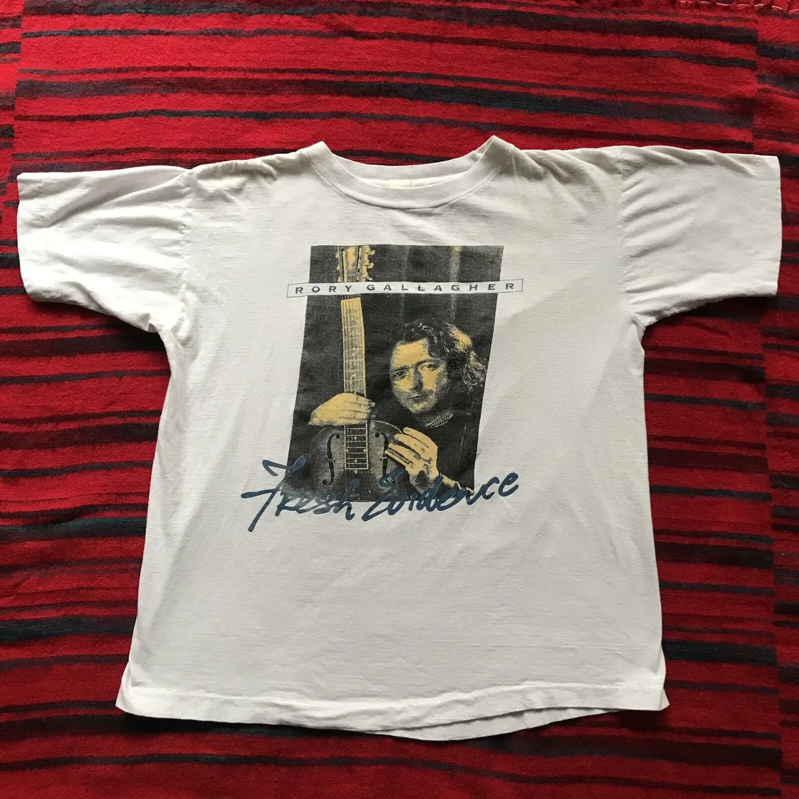 Camicia Da Tour Vintage 1991 Ruby Gallagher Fresh Proof Taglia Grande Maniche Lunghe