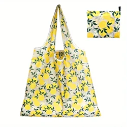Eco - Friendly Foldable Tote Bag - Large Capacity for Shopping, Work, Travel, and More (YELLOW)