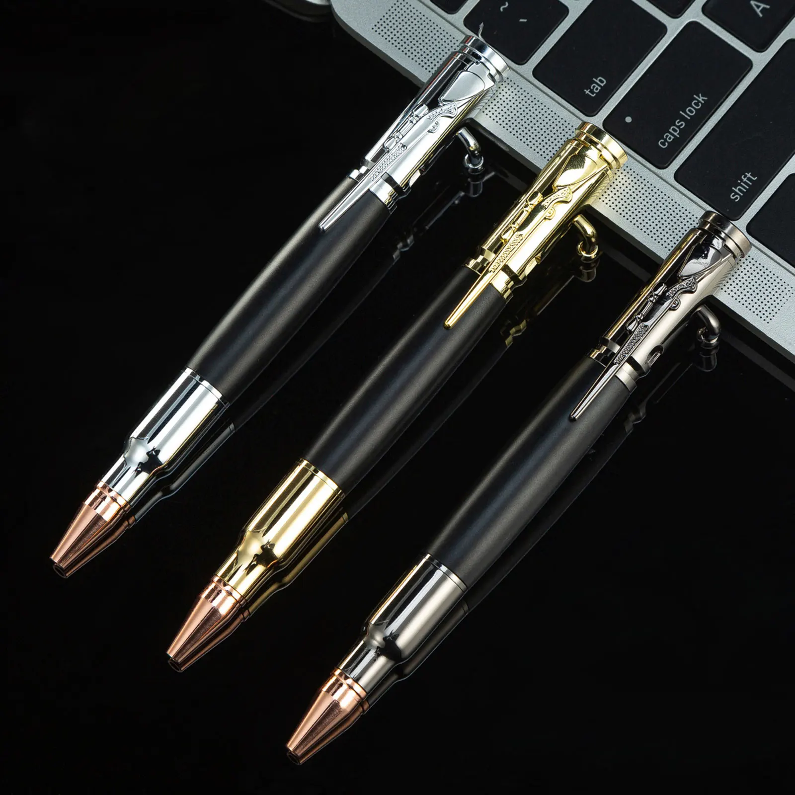 Bolt Action Pen Metal Ballpoint Pen Writing Gel Ink Pen 1.0mm Medium Point for Students Teacher Manager Lawyer Professor