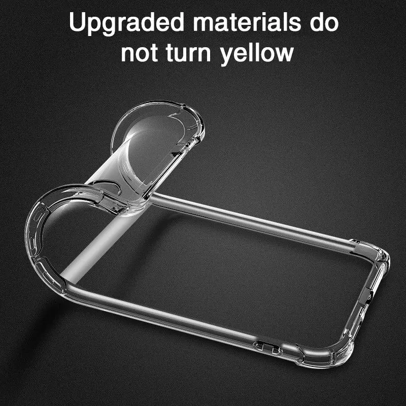 Crystal Clear Shock-Absorbent Silicone Phone Case