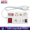 LED Lamp Bulb Light Voltage Power Quick Fast Tester Holder for E27 B22 E14 Lamp Bulb Light Test Box EU Plug With Power Display 1