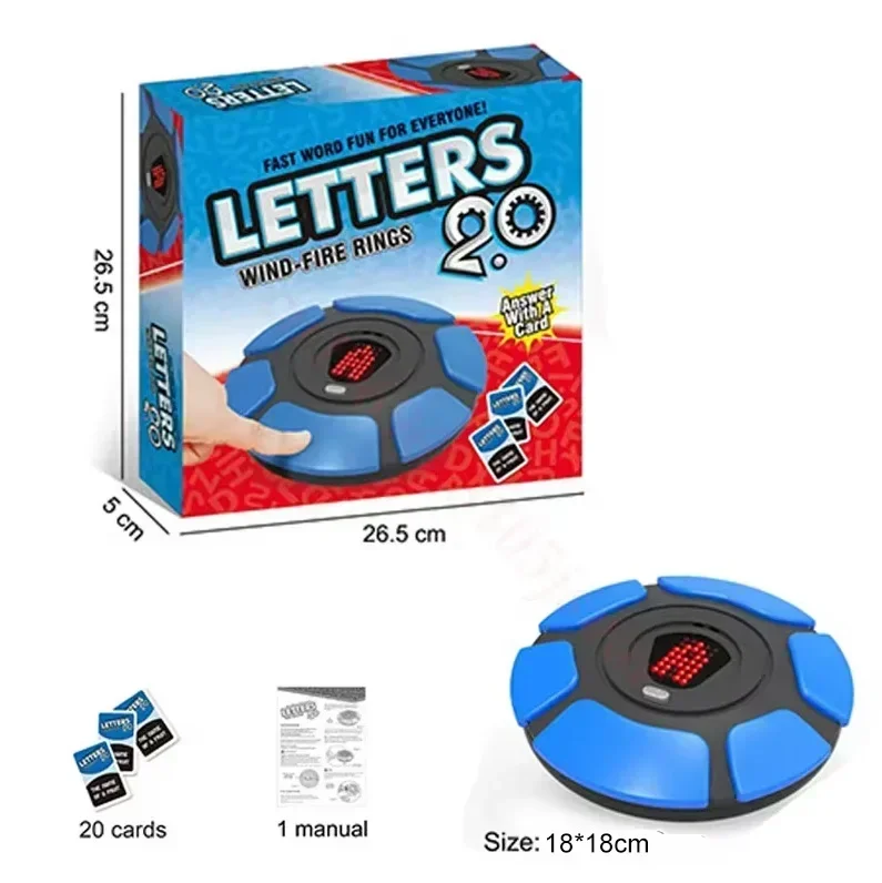thumbnail image 1 of Basta 2.0 Juego de mesa con palabras en español e inglés, botón electrónico, pantalla digital, pensamiento rápido, letras, juegos de viaje, regalos, 1 of 5