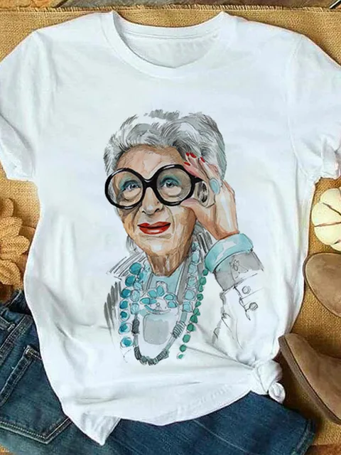 Yellow T-shirt Women Summer Print Lady Casual T Shirt Tops Harajuku Streetwear Short Sleeve Tshirt,Drop Ship P6018C-White