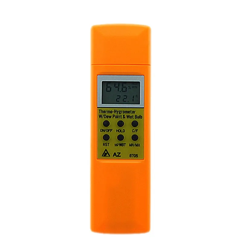 

AZ8705 Handheld Hygrothermograph Dew Point Wet bulb Temperature Thermometer Humidity Tester Thermo-Hygrometer