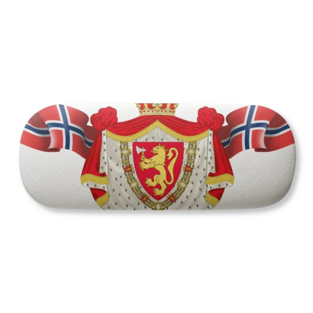 

Norway National Emblem Country Symbol Glasses Case Eyeglasses Hard Shell Storage Spectacle Box