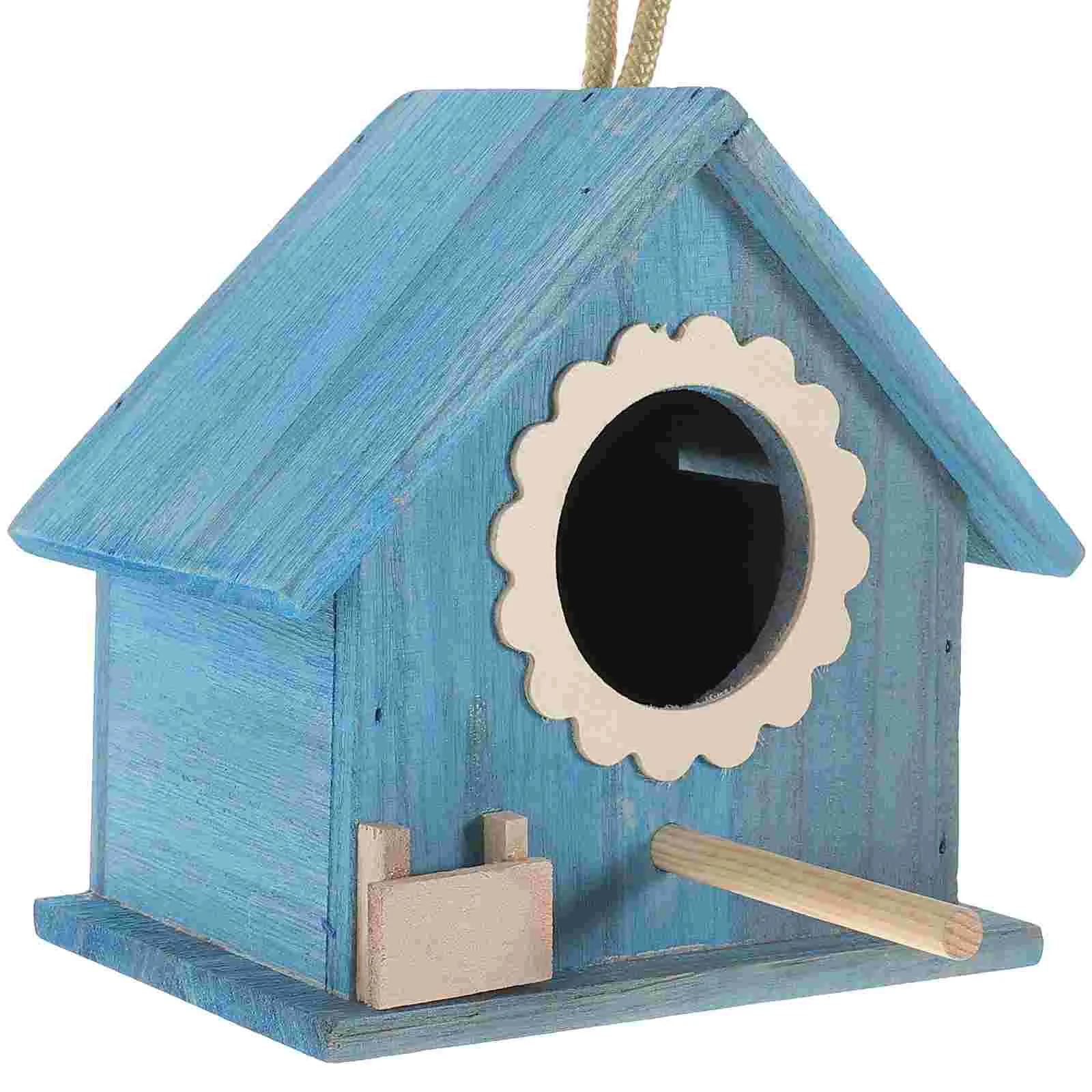 Wooden Birdhouses For Outside Nest Birdcage For Outdoors Parakeet The Bird's Feeder Birdhouses Plastic Lamb Decor