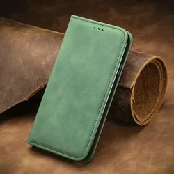 Leather Flip Cover - Smooth Book Design for Honor Magic 8 Lite (Green)