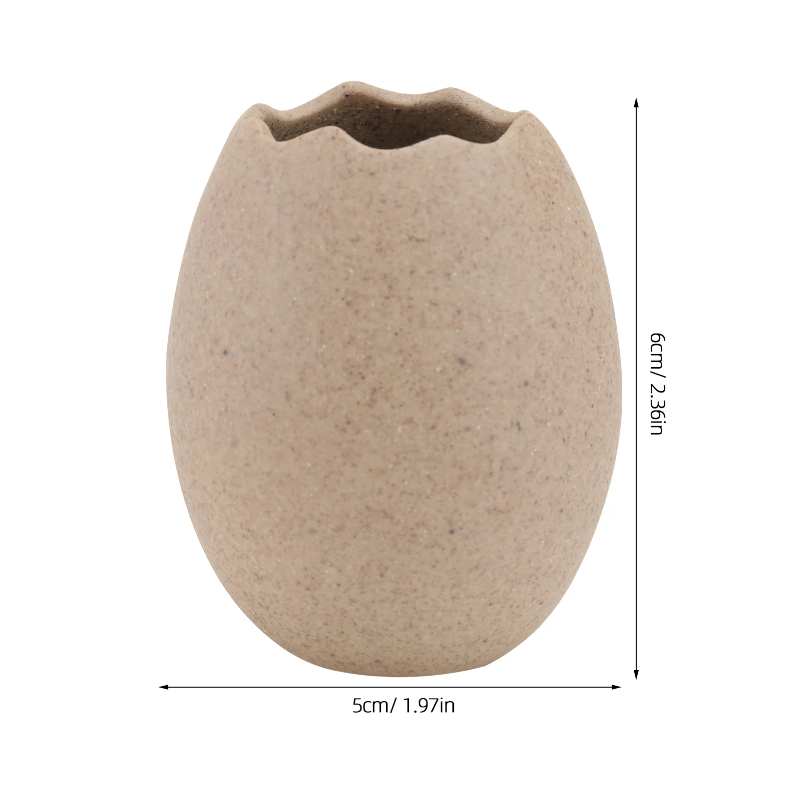2 Pcs Small Egg Shell Vase Creative Flower Hydroponics Planting Home Pot Vases Decorative Miniature Chic Plants Container 2