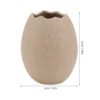 2 Pcs Small Egg Shell Vase Creative Flower Hydroponics Planting Home Pot Vases Decorative Miniature Chic Plants Container 2