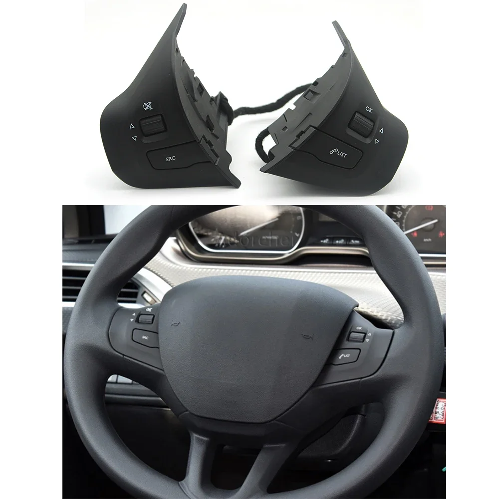 

Кнопки на рулевое колесо для Peugeot 308, 2008, 208, 2014-2017, 2 шт.