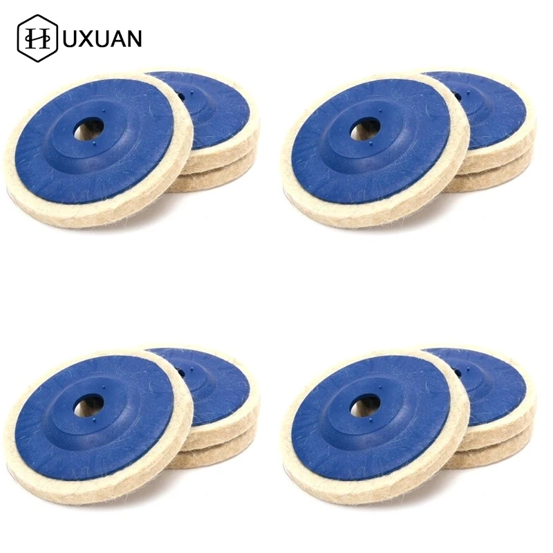 

5pcs Wool Polishing Wheel Buffing Pads Angle Grinder Wheel Felt Polishing Pad Disc Angle Grinder Accessories For Car Maintain