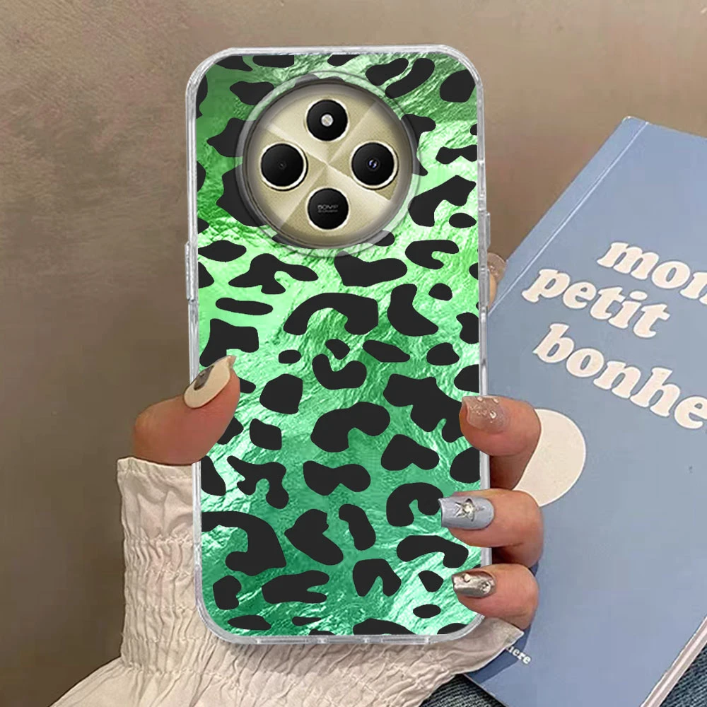 Vintage Red Leopard TPU Phone Case Cover