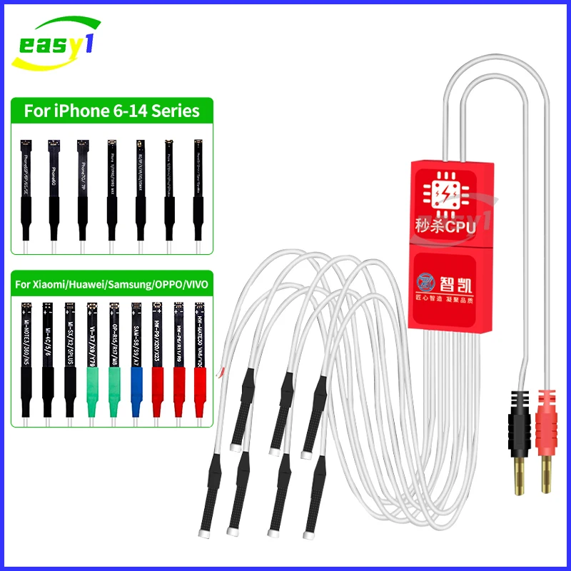

ZHIKAI Power Boot Control Test Cable For iPhone 6-14PM For Android Phone Samsung Huawei Xiaomi Oppo Supply Test Line