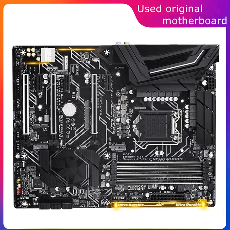 Usato Lga 1151 Per Computer Intel Z370 Z370 Ud3H Scheda Madre Usb3.0 Sata3 Scheda Madre Desktop Ddr4 64G