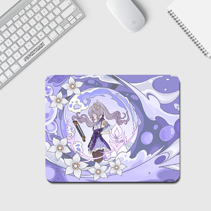 

Genshin Impact Design XS Mouse Pad Small Desk Mat Rubber Laptop Mousepad 18x22cm Lovely Mouse Mat Design Desk Pad