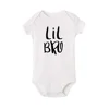 1pcs Big Bro & Lil Bro Boy Sibling Family Matching T-shirt Newborn Toddler Romper Big Brother Little Brother Sibling Outfits 2