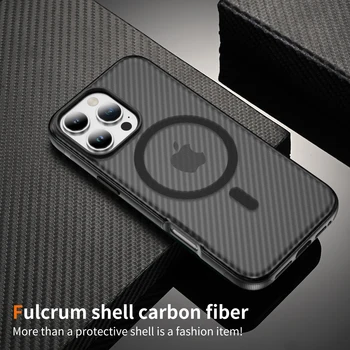 iPhone Carbon Fiber MagSafe Shockproof Case 1