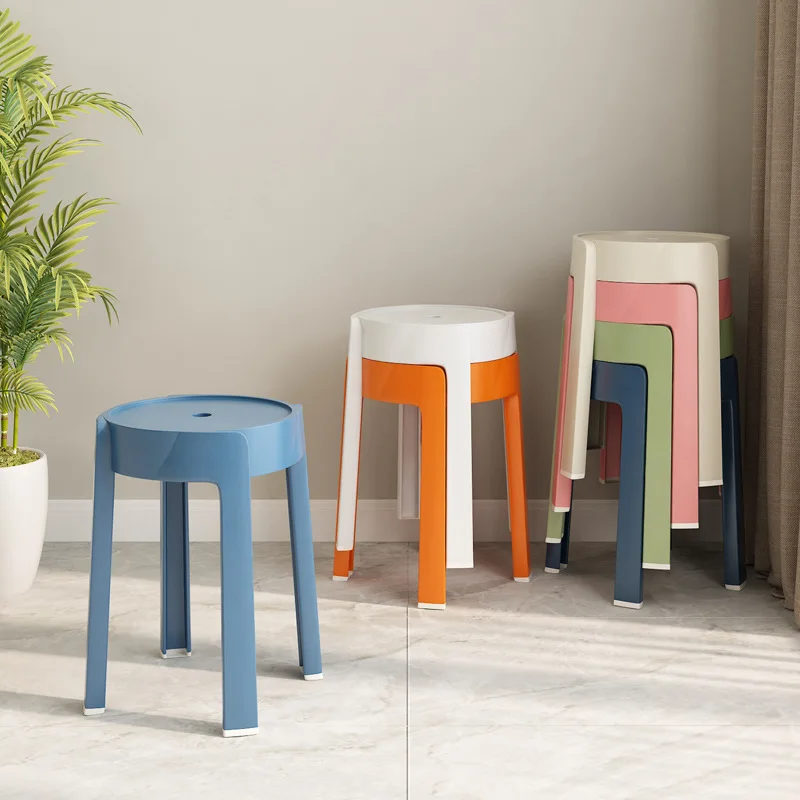 

Thick stacking creative high stool