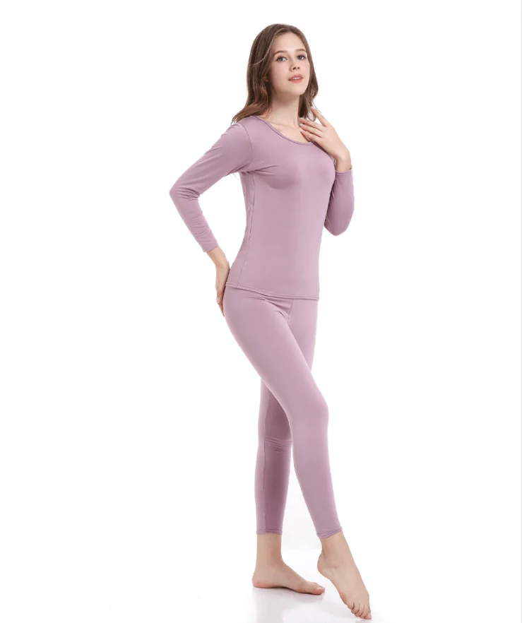 Merino Wool Women Thermal Underwear Set Merino Wool Base Layer 150G  Lightweight First Layer Thermal Set Long Sleeve Top +Bottom