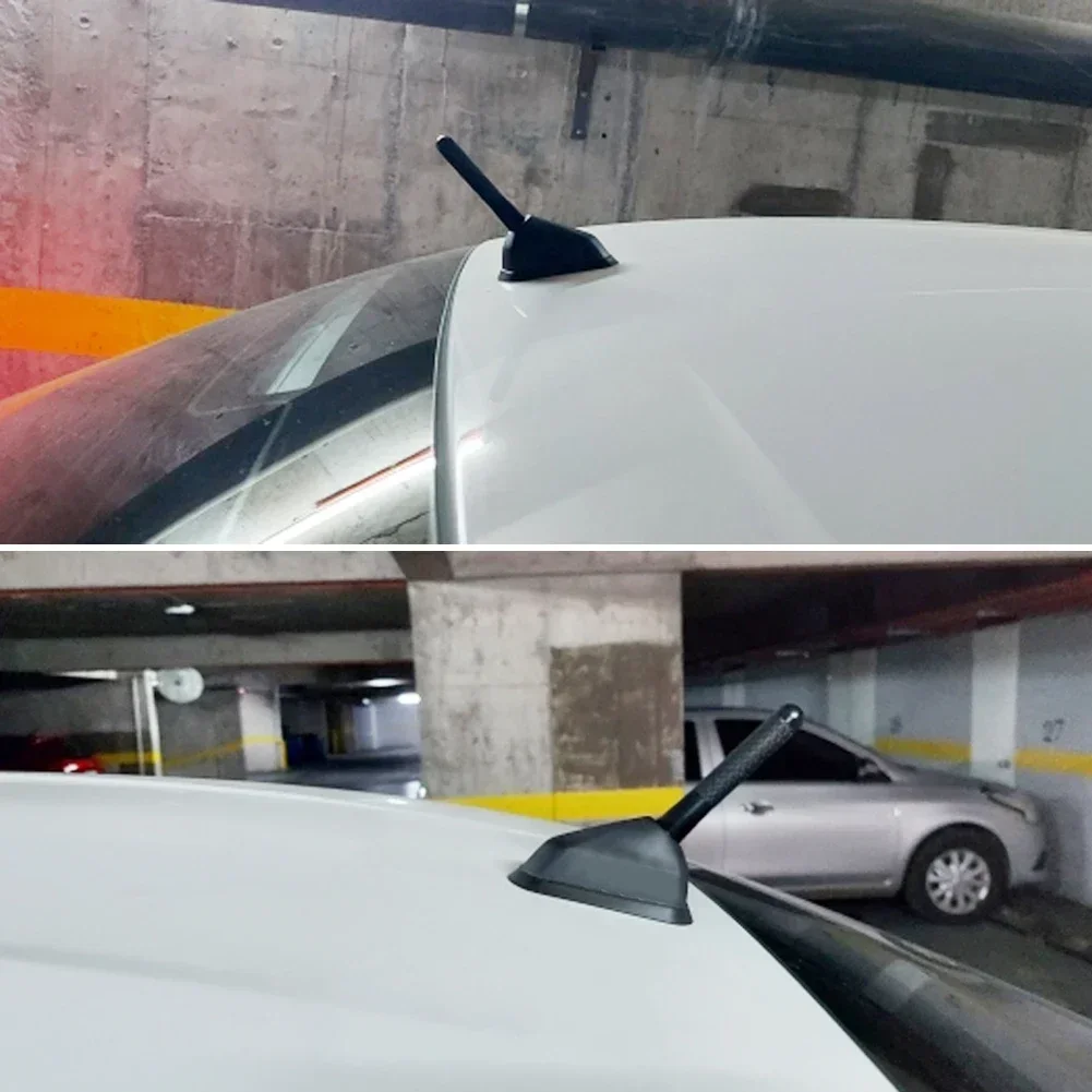 3.5/8/12cm car antenna Carbon Fiber Radio Aerial Antenna Radio FM/AM Metal Receiving Antennas Short Stubby Mast