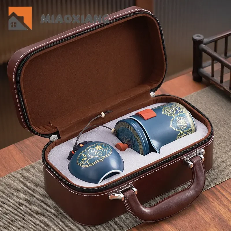 Juego de té de Kung Fu de viaje, taza exprés pequeña, una olla, tres ollas, juegos de regalo de negocios, juego completo, Batidor chino de bambú Matcha