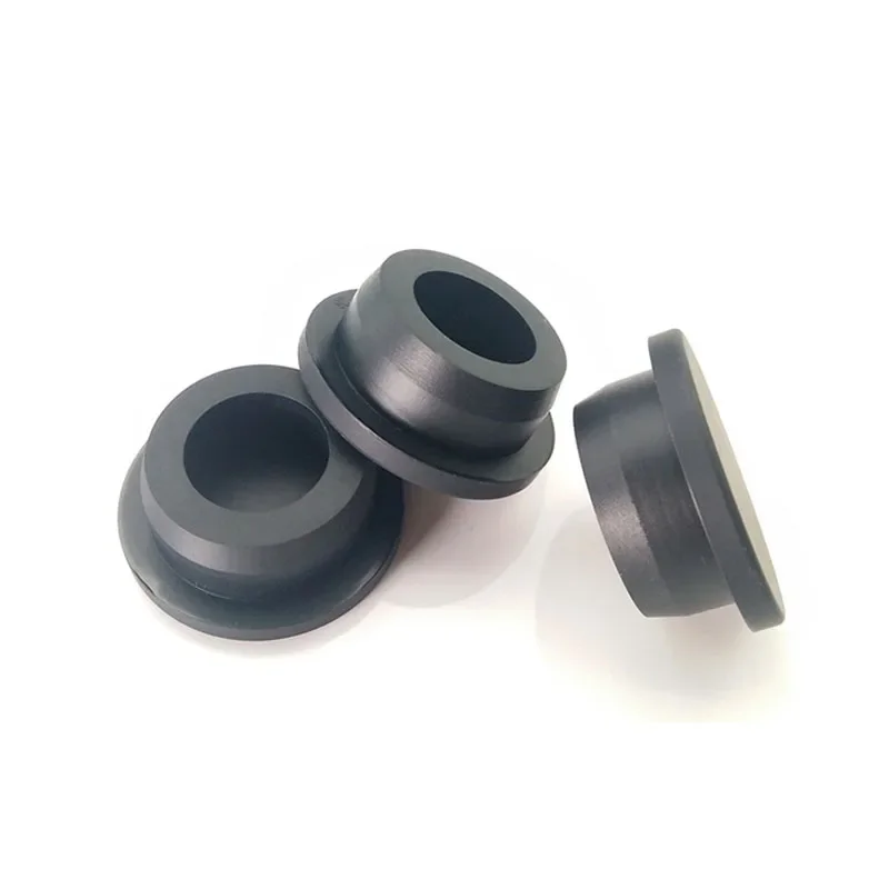 Silicone Rubber Caps Plugs With Hole Pipe Tube Inserts Stopper Dustproof 6.8mm~68.6mm