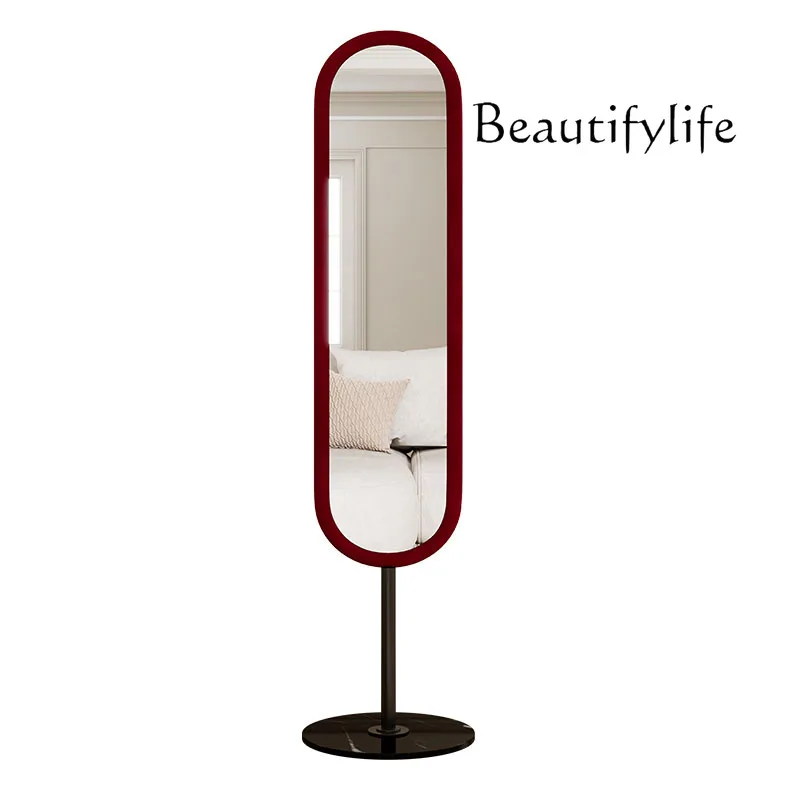 

Light Luxury Full-Body Mirror Floor Bedroom Corner Home Advanced Dressing Cloakroom Fitting Mirror
