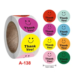 50/100/300/500 Pieces of Thank You Smiley Reward Stickers 8 Colorful Kids DIY Toys Lovely Cute Kawaii Seal Label Scrapbook