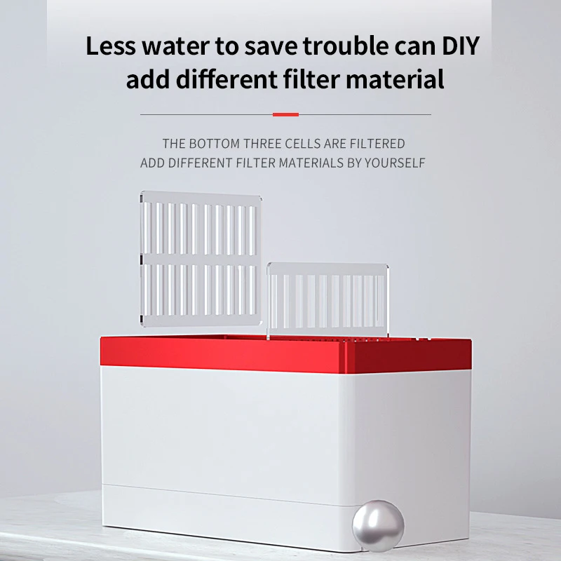 Home Fish Tank Small Desktop Creative Landscape Package Ecological Micro Landscape Free Water Bucket Fish Tank Mini Aquarium