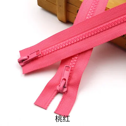 Heavy-Duty Resin Double Slider Zipper for Sewing Projects, Sleeping Bags & Garments (50cm to 200cm)
