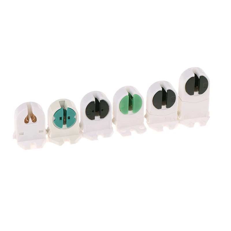 10Pcs Home T5 Light Holder G5 Base Non-Shunted Heat-Resistant Lamp Socket AC500V 2A For LED Fluorescent Light Tube Holder