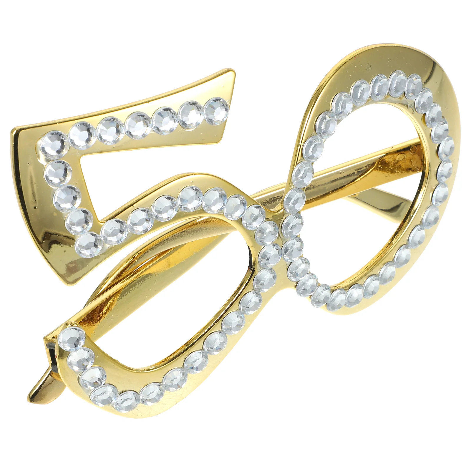

50Th Birthday Eyeglasses Plastic Party Glasses Rhinestone Number Beaded Sunglasses 50Th Anniversary