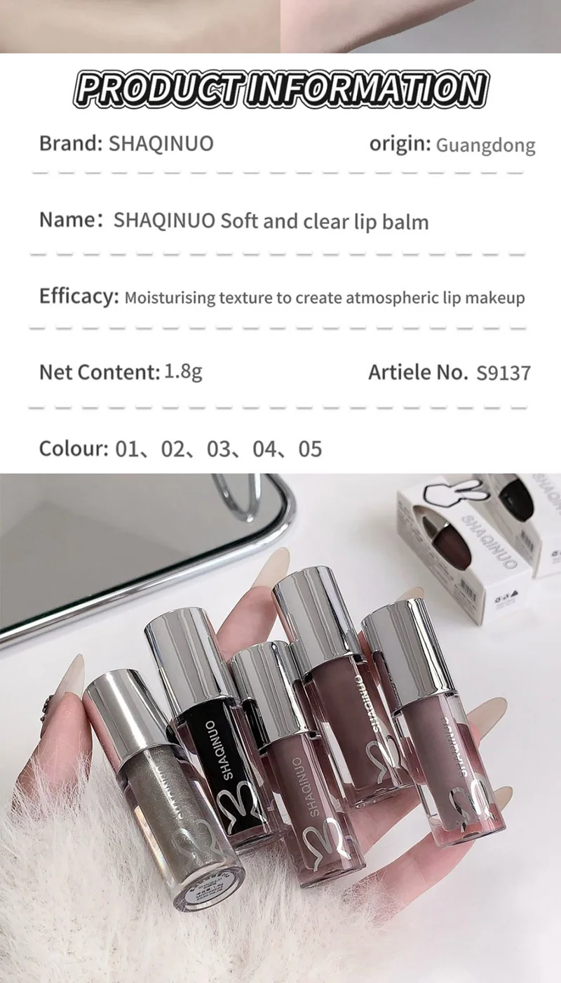 Shachi nuo läppolja gloss vattenspegelseffekt återfuktande_voghion.com