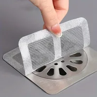 6-18pcs Toilet bathroom  kitchen floor drain filter screen anti clogging sewer grid sewer insect proof hair filter screen 1